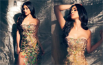 Mouni Roy flaunts hourglass figure in body-hugging sequinned gown with a thigh-high slit; see pics